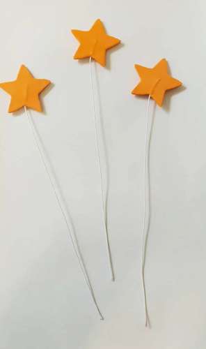 Gumpaste Star - Orange - Click Image to Close